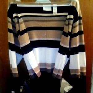 Long belted cardigan/sweater